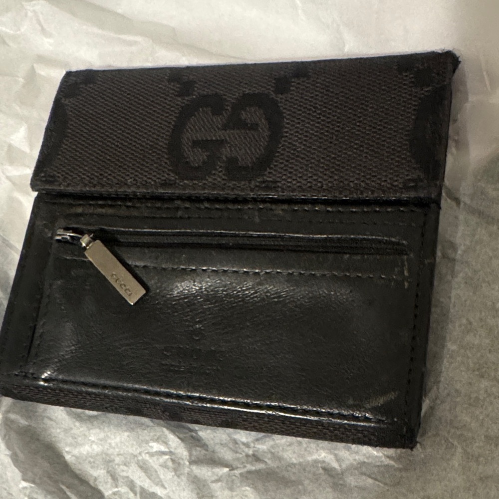 Gucci Black GG Pattern Wallet